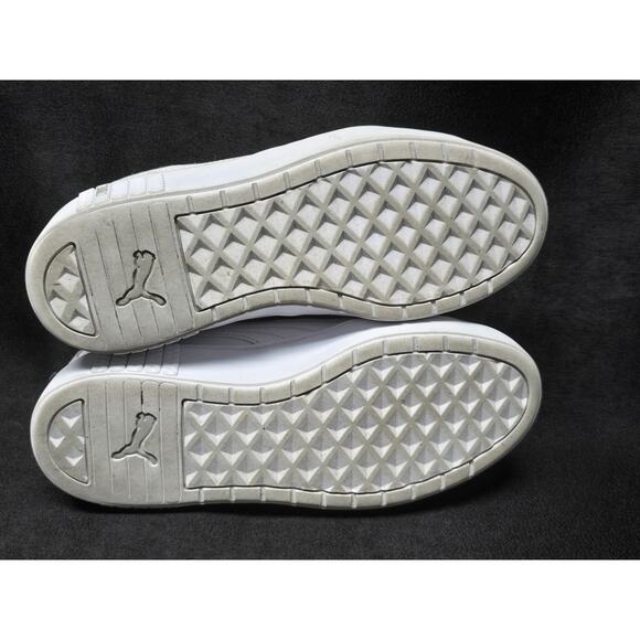 Puma White Smash Platform Soft Foam Optimal Comfort Tennis Worn Shoe Sneakers - Picture 8 of 10